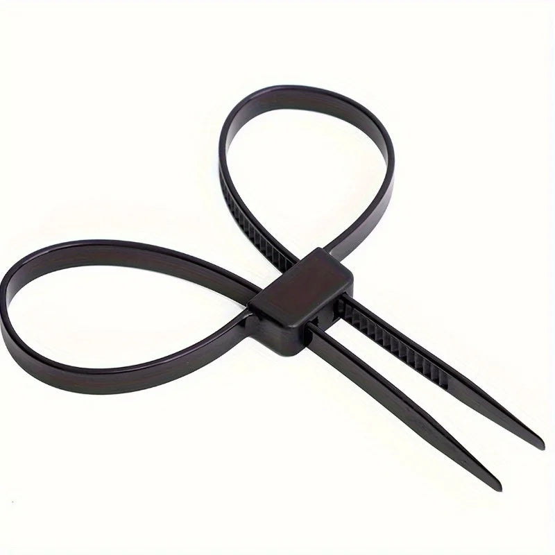 Bridas de Nylon Antideslizantes de Doble Orificio (4 piezas) – Para Hogar, Almacén y Logística