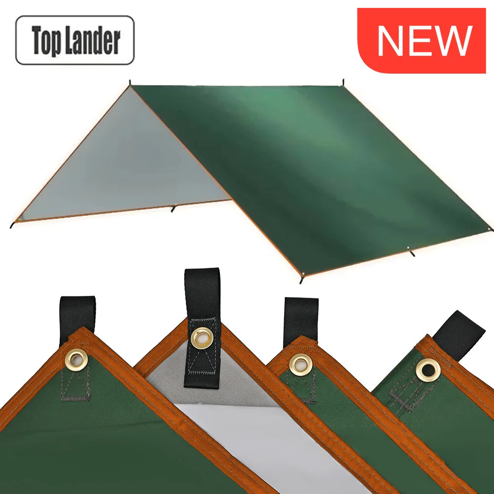 Lona de Camping Impermeable Refugio Solar Ultraligero para Exterior
