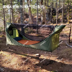Hamaca Multifuncional con Colchón, Mosquitera y Toldo Impermeable para Camping, Jardín o Interior