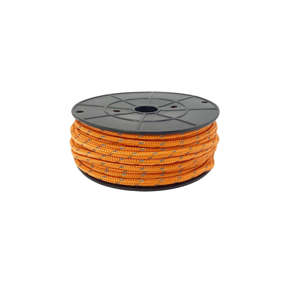 Paracord Reflectante 30M x 6mm para Camping y Supervivencia - Cuerda de Paracaídas Resistente para Tienda y Tendedero