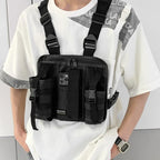Bolsa de Pecho para Hombre de Tela Oxford, Ajustable y Ligera para Actividades al Aire Libre