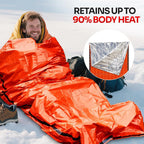 Saco de Dormir de Emergencia para Supervivencia y Aventuras al Aire Libre – Bivy Impermeable de Mylar