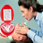 Set de Mascarilla de Rescate CPR para Coche - Kit de Supervivencia y Primeros Auxilios con Válvula Unidireccional