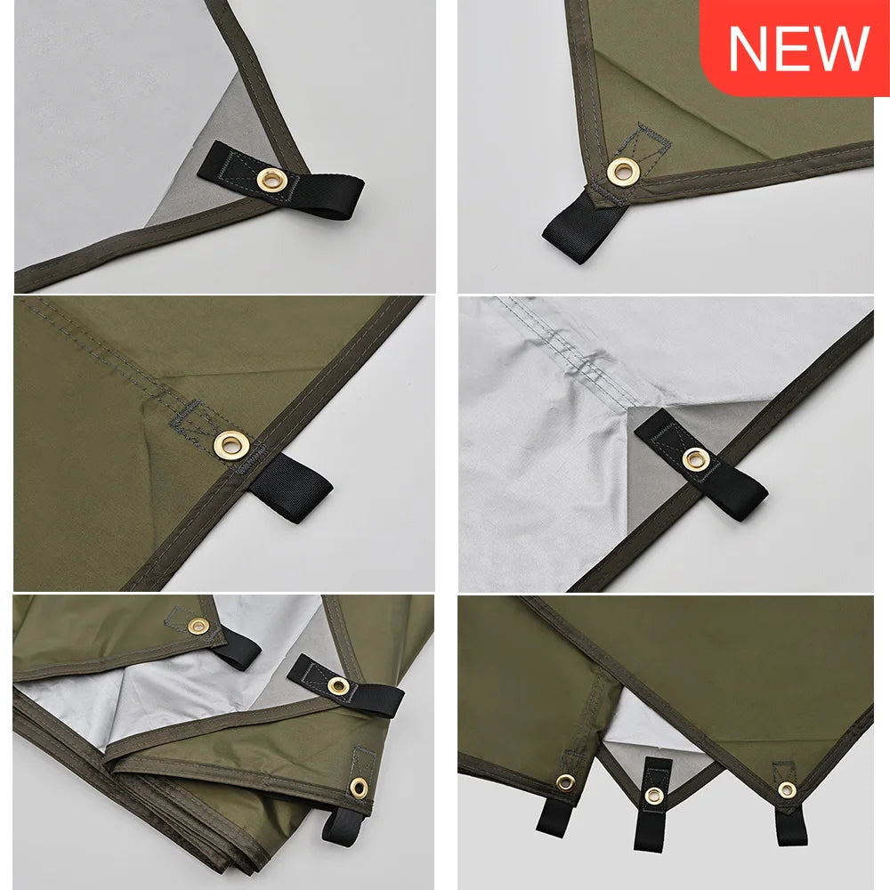 Lona de Camping Impermeable Refugio Solar Ultraligero para Exterior
