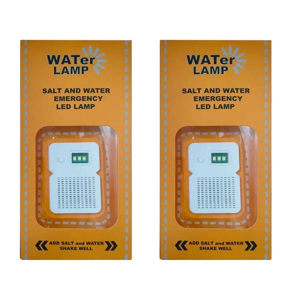 Lámpara LED de Emergencia con Agua Salada para Camping — Portátil, Resistente al Agua, Ahorro de Energía, Ideal para Pesca Nocturna y Viajes al Aire Libre