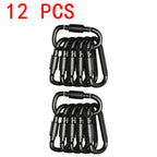 Set de 4-6 Mosquetones de Aleación de Aluminio para Llaves, Camping y Supervivencia EDC – Gancho Táctico Outdoor