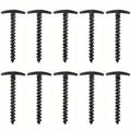 Pack de 10 Estacas de Plástico en Espiral para Tienda, Anclajes de Suelo Perfectos para Camping y Senderismo
