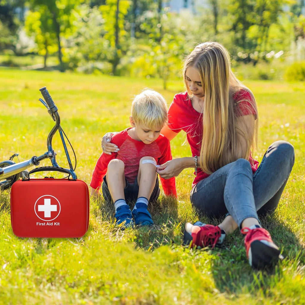 Bolsa de Primeros Auxilios Vacía de PU Impermeable para Viajes, Coche, Hogar y Camping