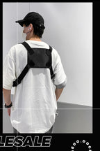 Bolsa de Pecho para Hombre de Tela Oxford, Ajustable y Ligera para Actividades al Aire Libre