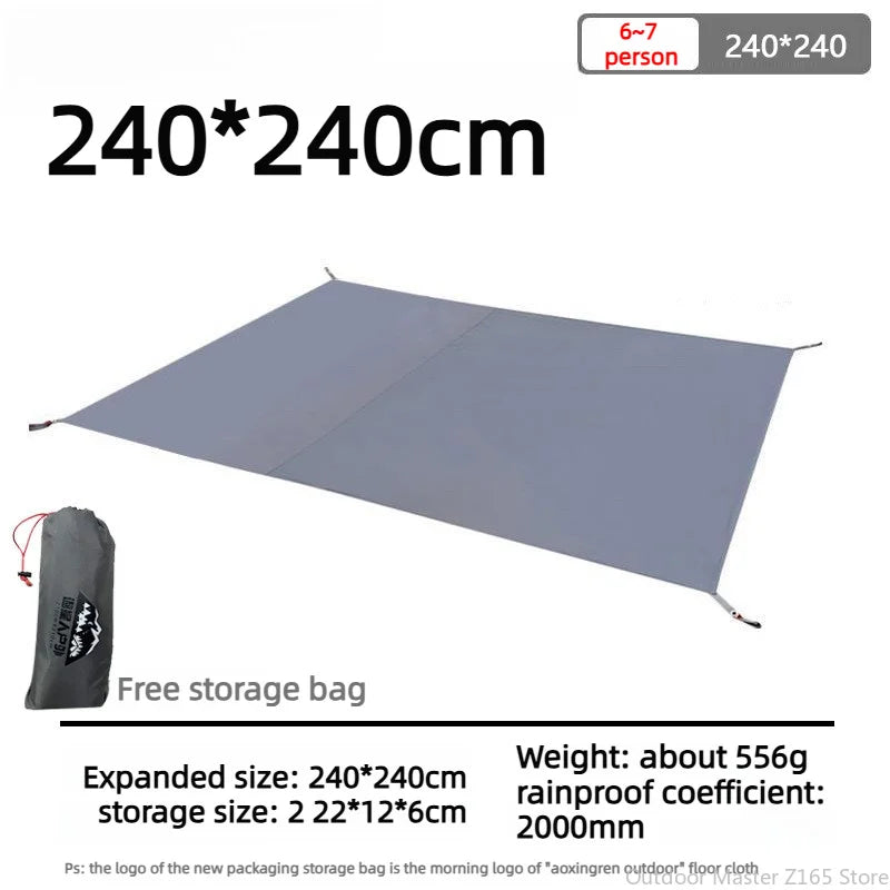 Lona Impermeable para Tienda de Campaña 210D Oxford Antidesgarro - Esterilla de Suelo para Camping, Senderismo y Playa