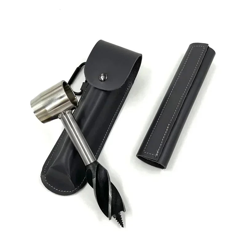 Taladro Manual de Supervivencia Outdoor - Herramienta Multiusos para Bushcraft y Camping