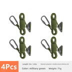 Cuerda Reflectante Doble de 5mm para Tienda de Campaña con Tensor y Hebilla – Accesorio Cortaviento para Outdoor, Lona y Refugios