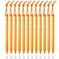 Juego de 12 piquetas de aluminio 18 cm ultraligeras para tienda de campaña y toldos