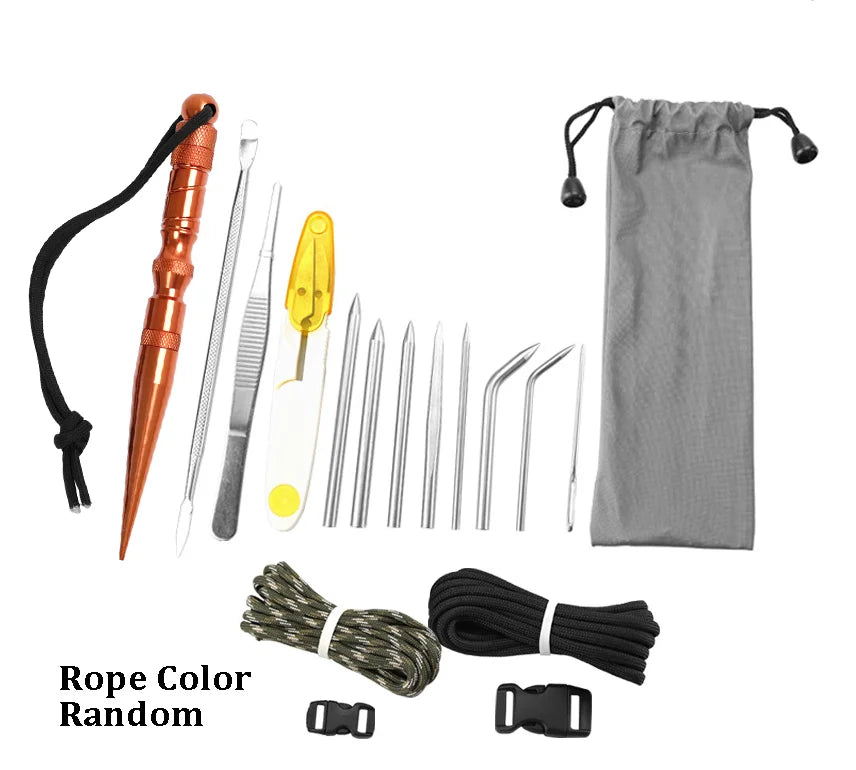 Juego de Agujas Marlinspike de Acero Inoxidable para Paracord en Diferentes Tamaños – Herramientas de Nudos y Costura DIY