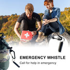 Saco de Dormir de Emergencia para 1-2 Personas Impermeable y Térmico con Silbato para Supervivencia