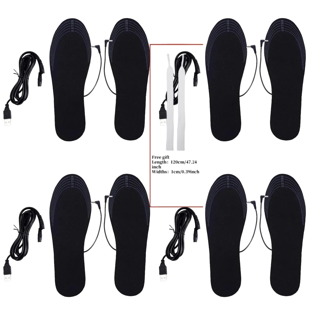 Plantillas Calefactables USB para Zapatos, Lavables, Unisex, Modelo WJ014