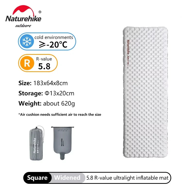 Colchón Inflable Naturehike 2026 para Camping y Outdoor - Ligero y Portátil