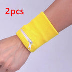 Muñequera Deportiva con Bolsillo y Cremallera para Correr, Almacenamiento de Llaves y Tarjetas, Ideal para Baloncesto y Running