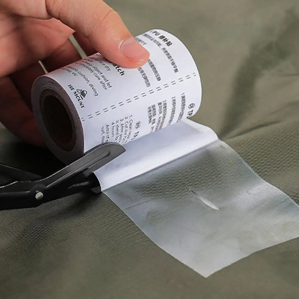Parche de Reparación Transparente e Impermeable de TPU para Piscinas, Botes Inflables y Tiendas - Cinta Autoadhesiva para Reparaciones al Aire Libre