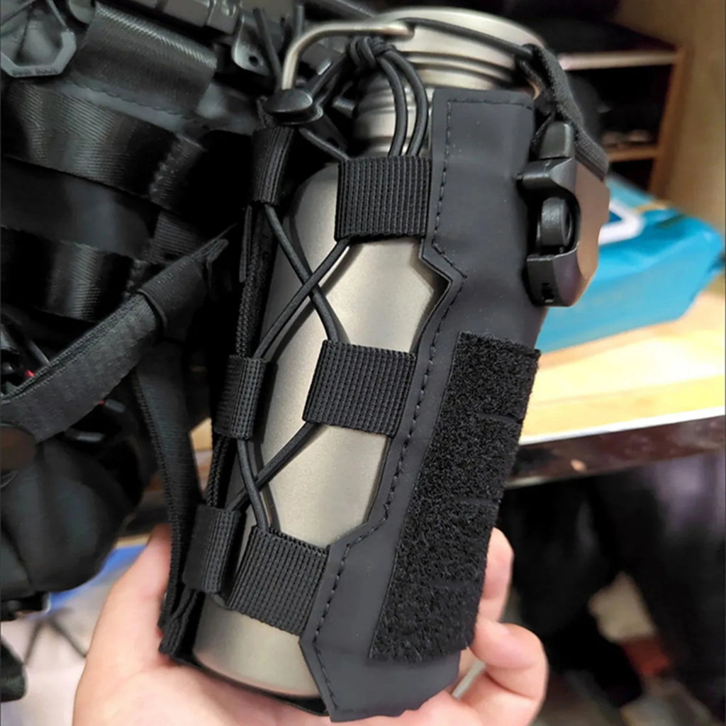 Bolsa Táctica Molle para Botella de Agua – Funda Porta Botellas para Camping y Caza