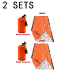 Saco de Dormir de Emergencia Impermeable Portátil para Supervivencia Exterior – Bolsa Térmica de Socorro Mylar