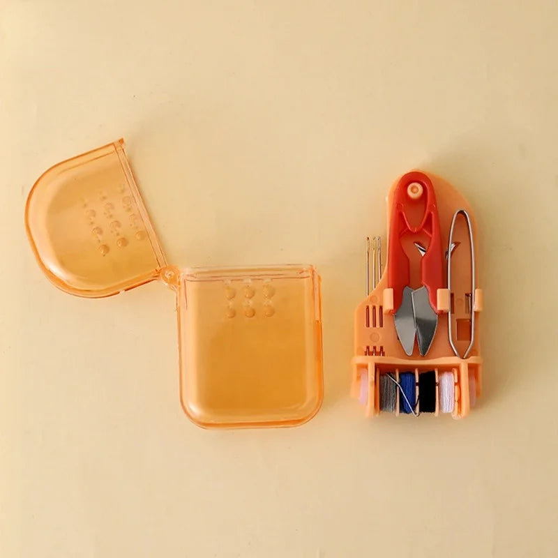Kit de Costura Portátil Mini para Viaje – Set Completo con Caja de Almacenamiento