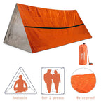 Kit de Refugio de Emergencia para 2 Personas – Tienda Bivy y Saco de Dormir Térmico Reutilizable Impermeable