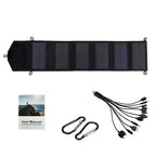 Panel Solar Portátil 800W de Alta Potencia 6 Pliegues Cargador Rápido USB 5V DC 20Wh