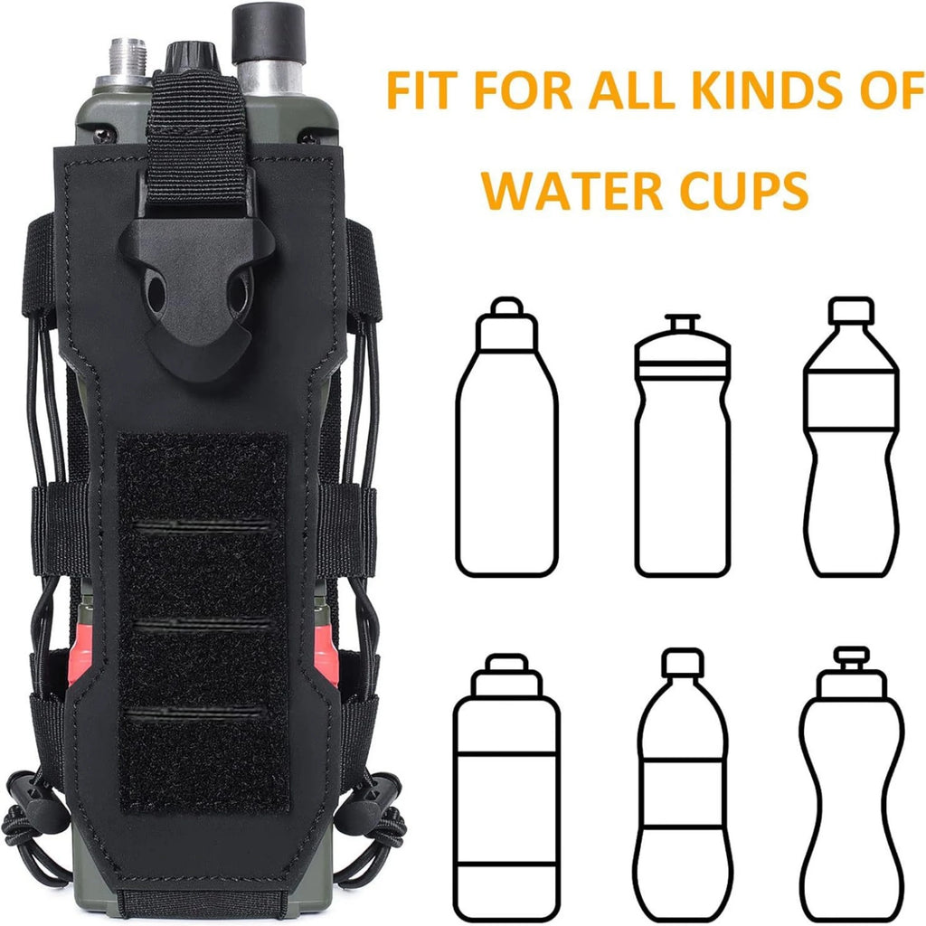 Bolsa Táctica Molle para Botella de Agua – Funda Porta Botellas para Camping y Caza