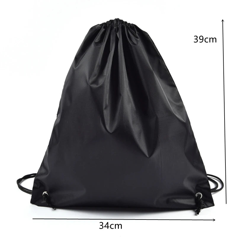 Bolsa Grande para Ropa Sucia de Poliéster Resistente con Cordón - Mochila para Escuela y Camping