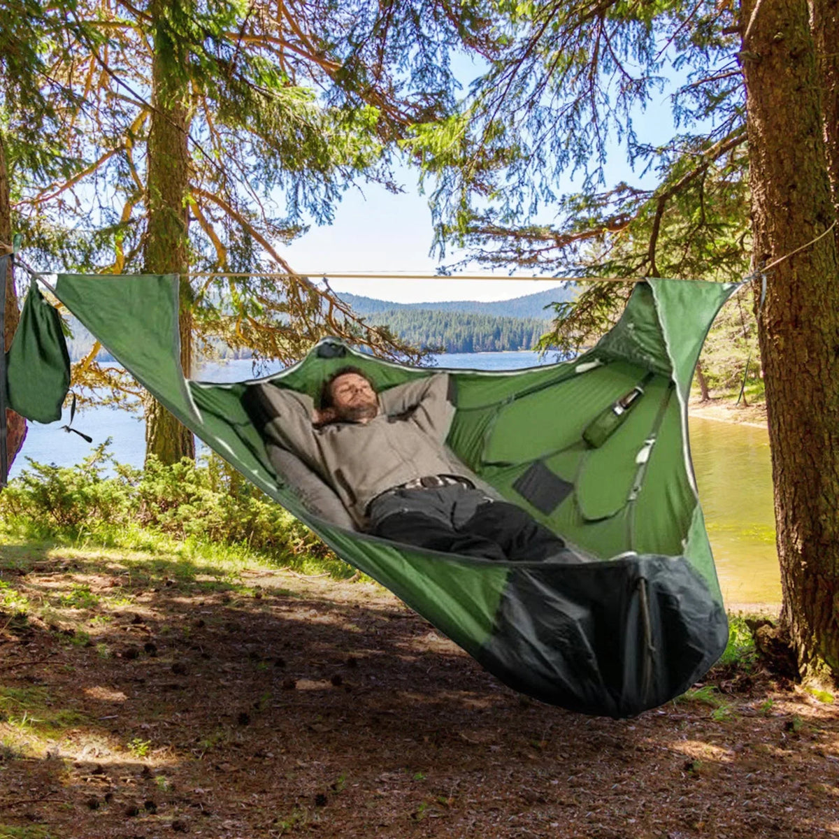 Hamaca plana universal para adultos y niños, ideal para camping y viajes al aire libre