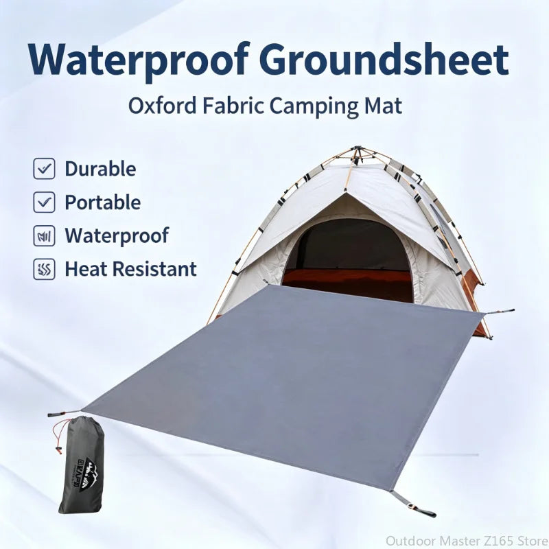 Lona Impermeable para Tienda de Campaña 210D Oxford Antidesgarro - Esterilla de Suelo para Camping, Senderismo y Playa