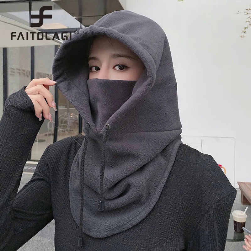 Pasamontañas Polar de Felpa para Invierno – Gorro Cortaviento Grueso para Esquí, Ciclismo y Actividades al Aire Libre Hombre/Mujer