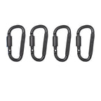 Set de 4-6 Mosquetones de Aleación de Aluminio para Llaves, Camping y Supervivencia EDC – Gancho Táctico Outdoor