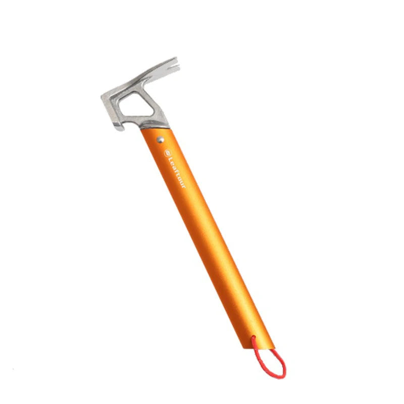 Leaftour Martillo Multiusos para Camping de Aleación de Aluminio Ultraligero – Equipo de Supervivencia y Preparación para Emergencias
