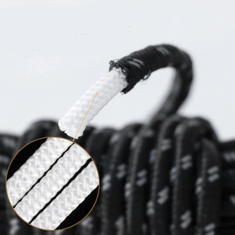 Cuerda Reflectante Doble de 5mm para Tienda de Campaña con Tensor y Hebilla – Accesorio Cortaviento para Outdoor, Lona y Refugios