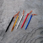 Set de 8 Estacas Ultraligeras de Aleación de Aluminio 18cm para Tienda de Campaña - Camping y Outdoor