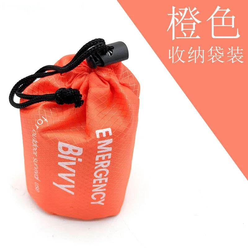 Saco de Dormir de Emergencia Manta Térmica Bivy Ligero Impermeable Portátil para Acampar y Senderismo