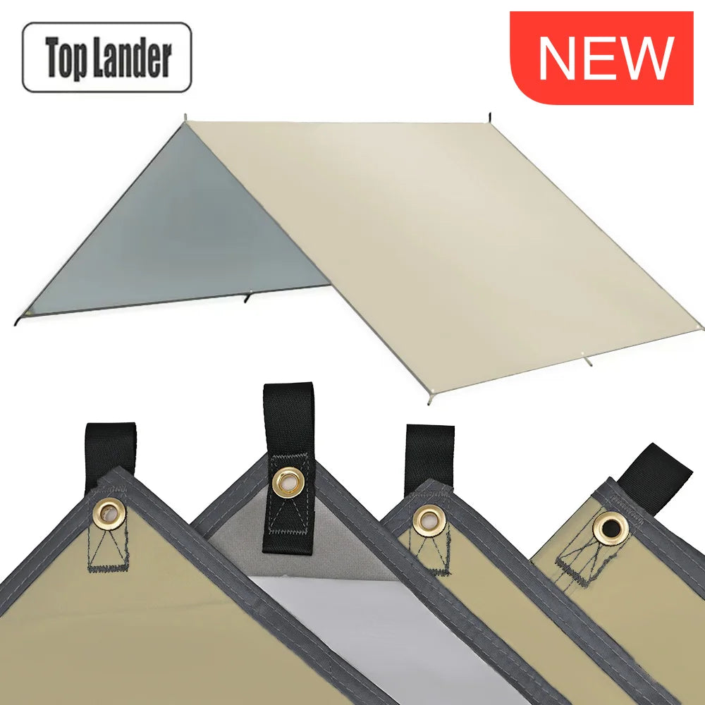 Lona de Camping Impermeable Refugio Solar Ultraligero para Exterior