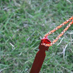 Set de 10 Estacas Ultraligeras de Aleación de Aluminio 18cm para Camping con Bolsa de Almacenamiento y Cuerda
