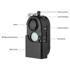 Alarma de Movimiento Portátil KERUI Mini 120dB con Luz LED SOS – Seguridad Personal para Viajes y Protección en el Hogar