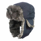 Gorro Ruso de Invierno Hombre con Orejeras Impermeable para Esquí y Frío Extremo