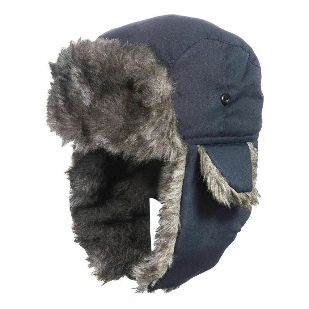 Gorro Ruso de Invierno Hombre con Orejeras Impermeable para Esquí y Frío Extremo