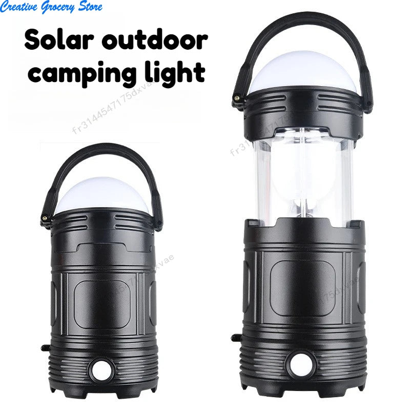 Linterna Portátil de Camping Recargable con Larga Duración y Energía Solar