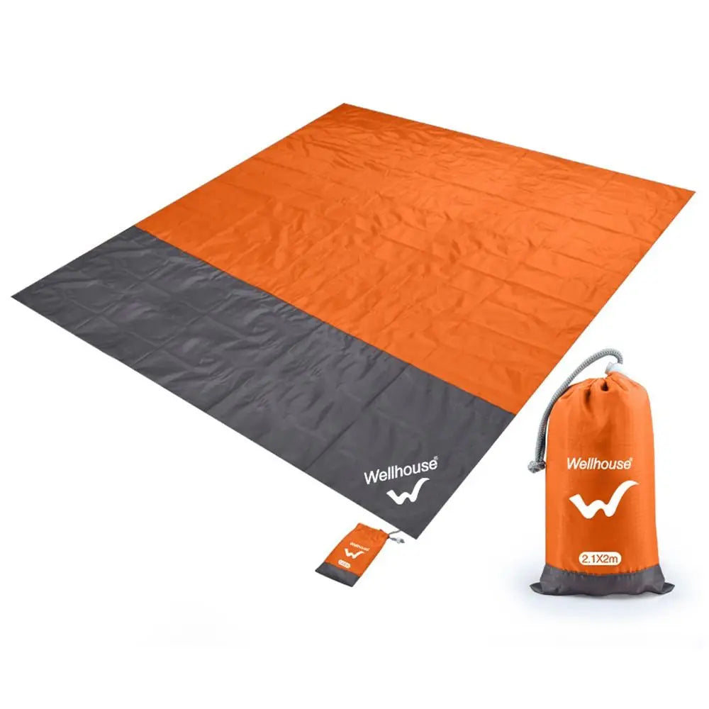 Lona Impermeable Ultraligera para Suelo de Tienda 200x210cm con Bolsa - Esterilla de Picnic y Playa para Camping y Senderismo