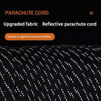 Cuerda Paracord Reflectante Militar 7 Hilos 4mm 550 Lbs para Camping, Tienda y Pulseras DIY