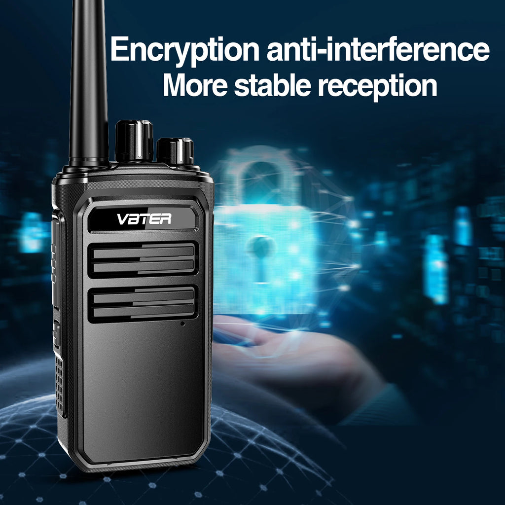 Walkie Talkie VBTER VBT-88 PMR446 Portátil | 16 Canales | 3-5km Alcance | Radio Bidireccional de Mano