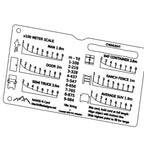 Tarjeta Acrílica de Medición y Regla Auxiliar para Exterior – Cuadrícula de Coordenadas para Caza y Outdoor