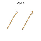 Clavo para Tienda de Campaña de Aluminio 18cm con Gancho – Estaca para Camping, Hamaca y Senderismo
