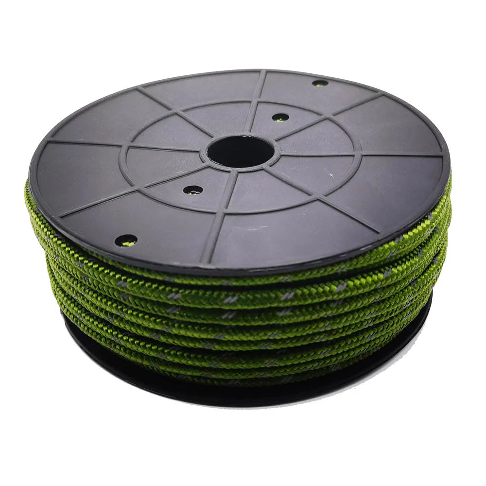 Paracord Reflectante 30M x 6mm para Camping y Supervivencia al Aire Libre
